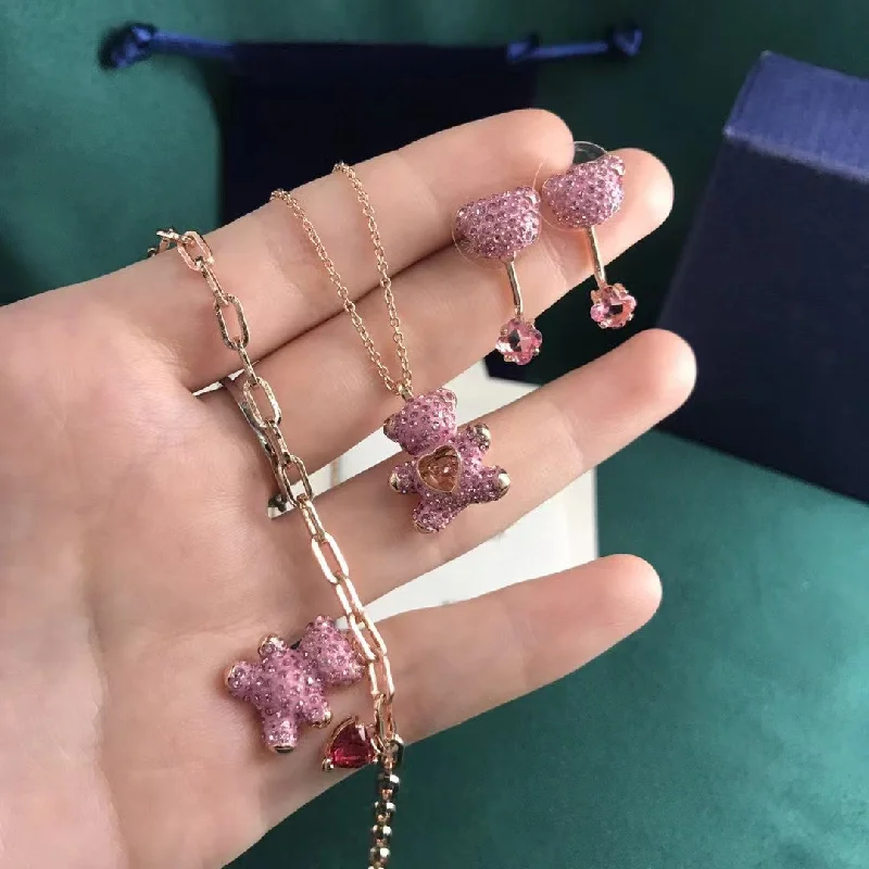 Pink Bear Bracelet