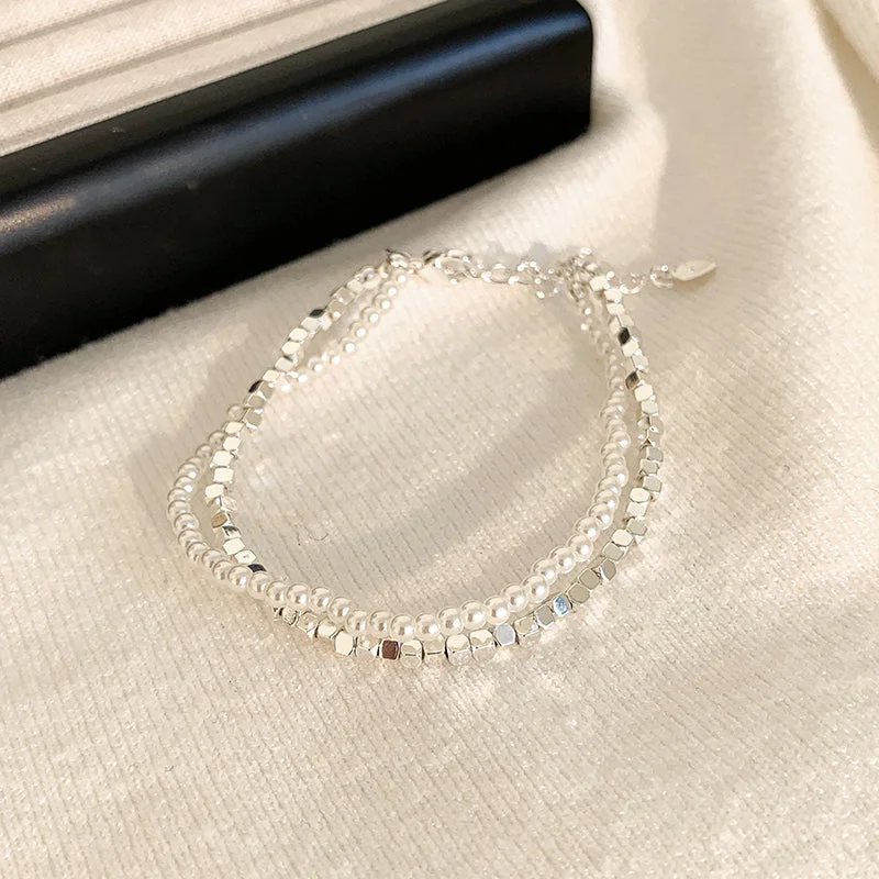 Double-Layer Pearl Bracelet