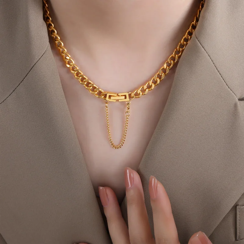 Gold Necklace-40cm