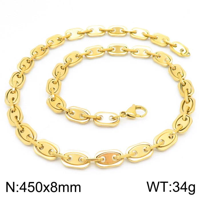 B Gold Necklace 45cm