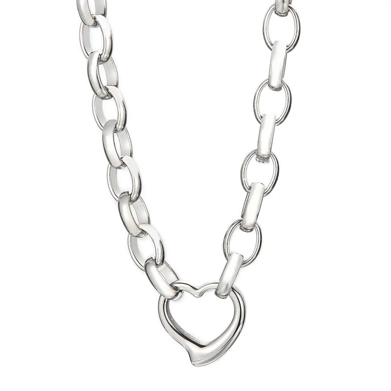 Steel Necklace Kn230899-Z