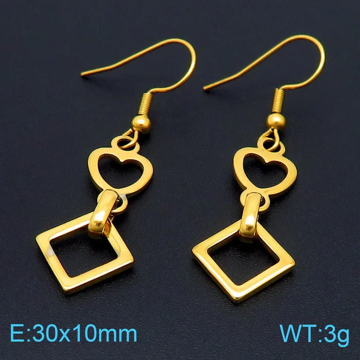 Gold Earrings Ke103515-Z