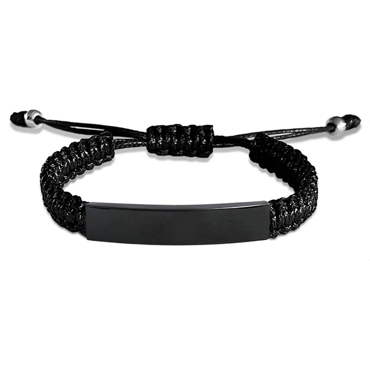 New Black Rope Woven Bracelet Black