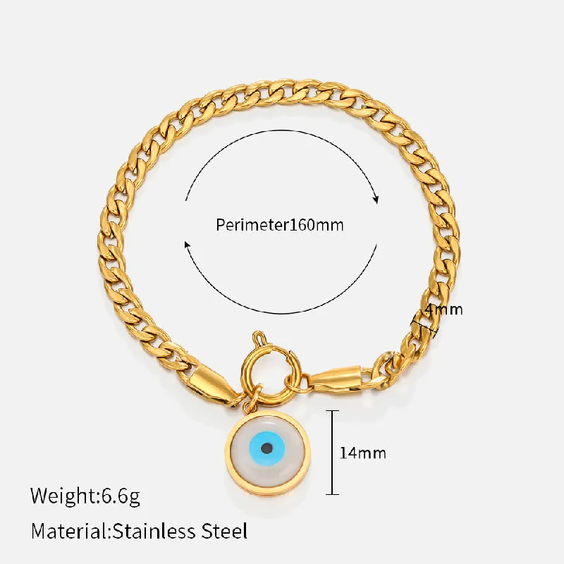 Gold# Eye Bracelet