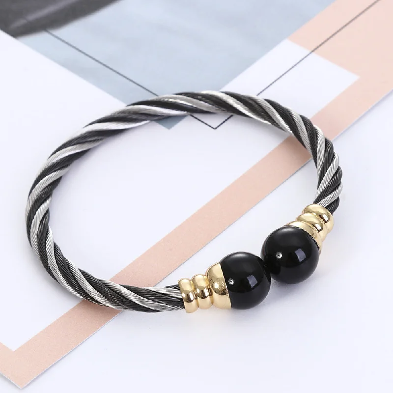 Black Silver Bracelet