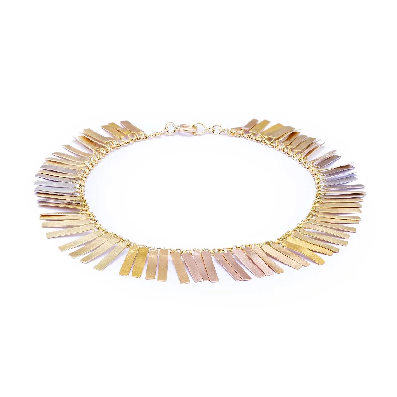 women's bracelets with slim band -Sunset Fringe Bracelet