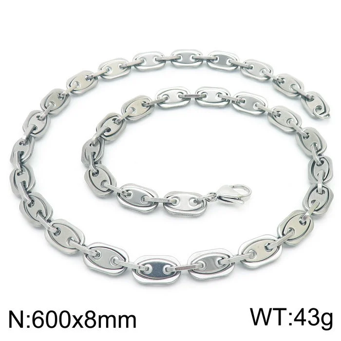 B Steel Necklace 60cm