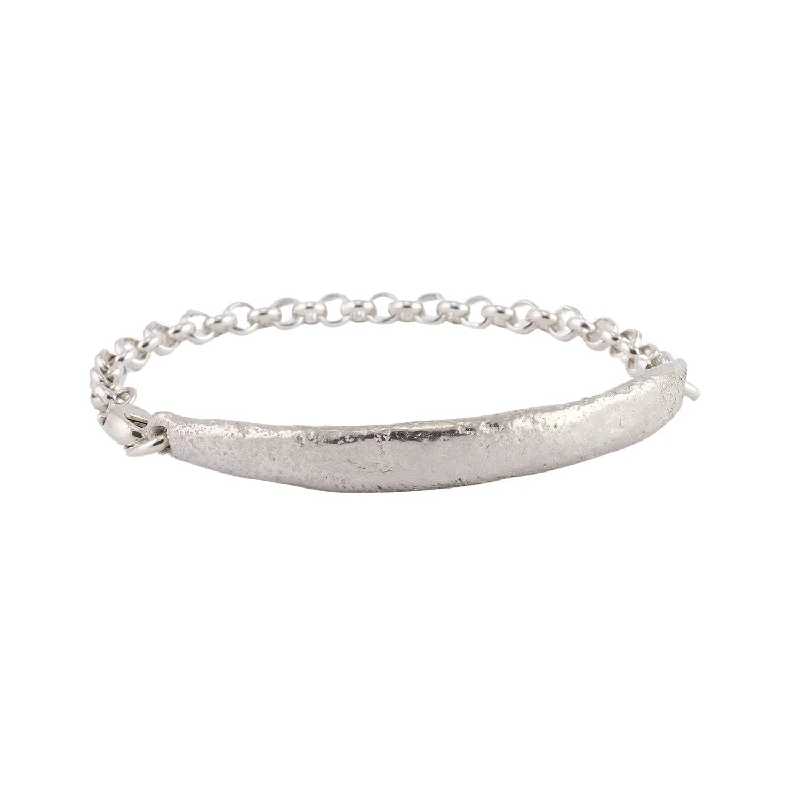 women's bracelets with chic bangle -Molten ID Bracelet