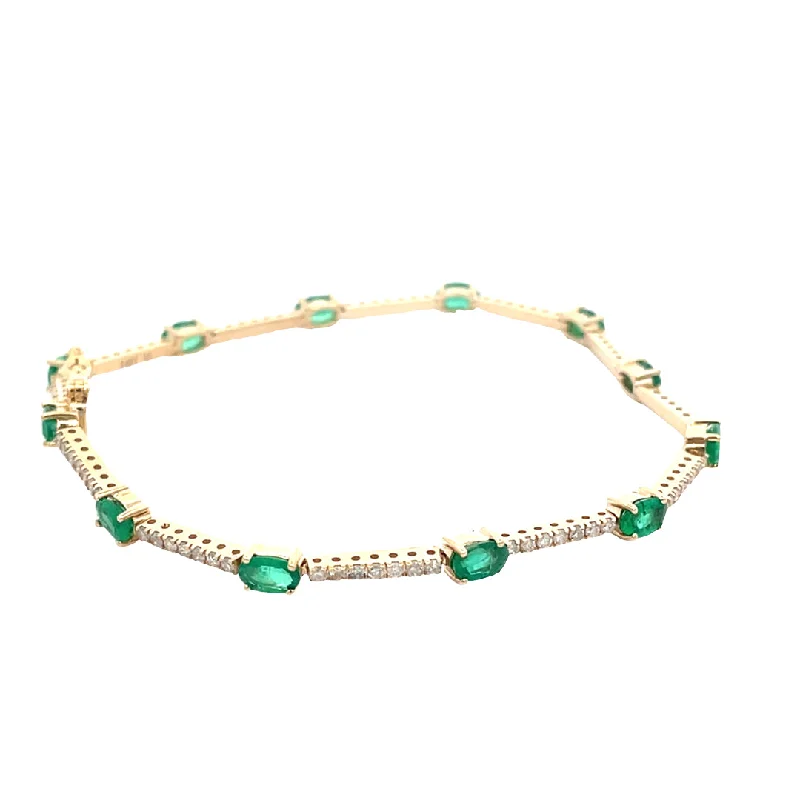 women's bracelets with vibrant colors -Emeralds Bracelet