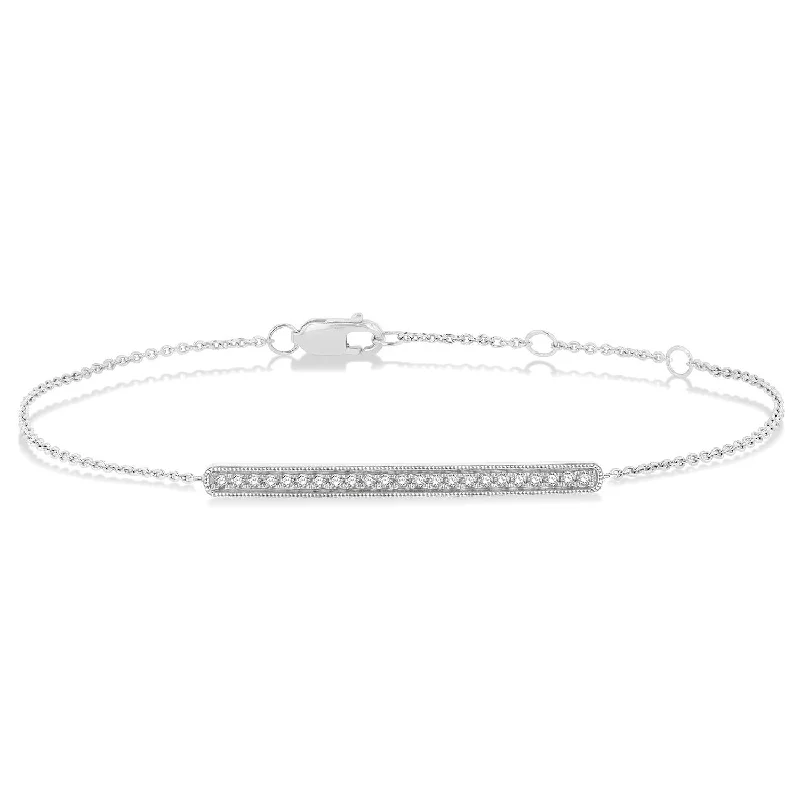 women's bracelets with statement design -Diamond Bracelet