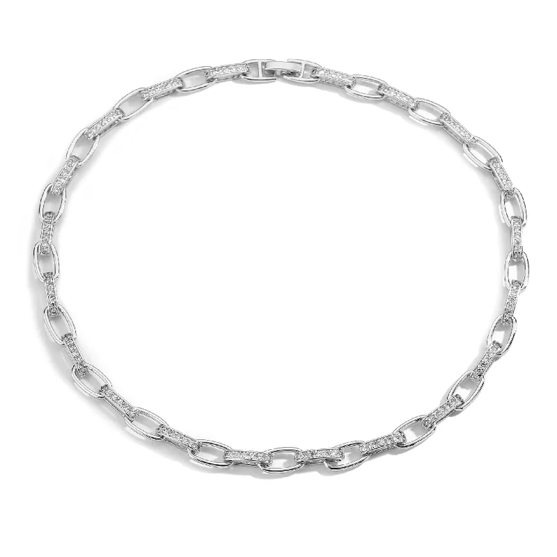 White Gold Color Necklace