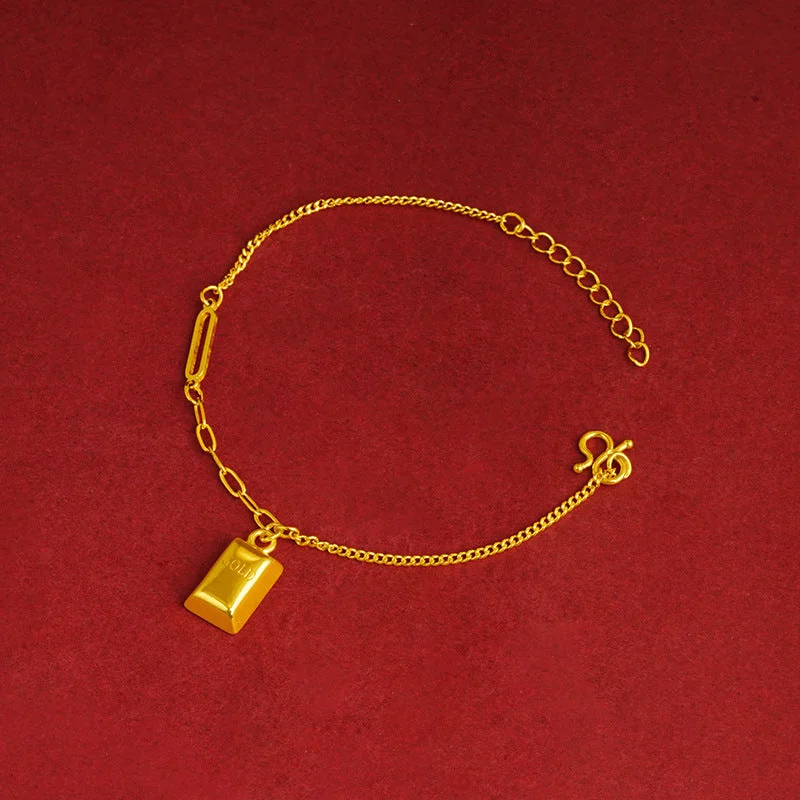 S2203 Small Gold Bar-Bracelet