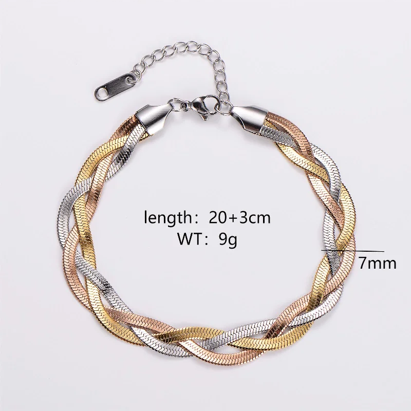 Three-color bracelet