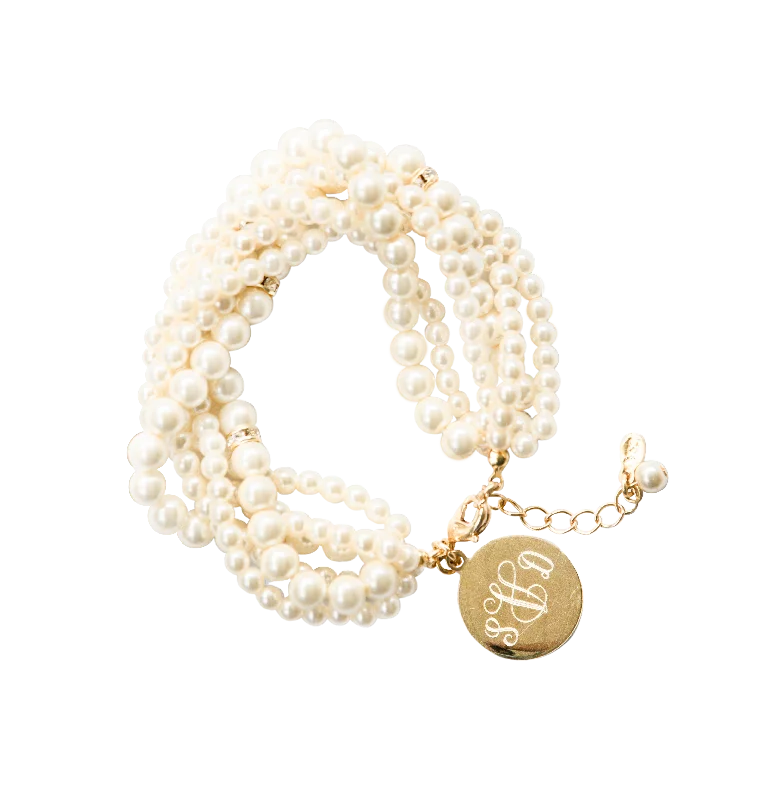 women's bracelets gold -Calypso Sea Monogram Bracelet