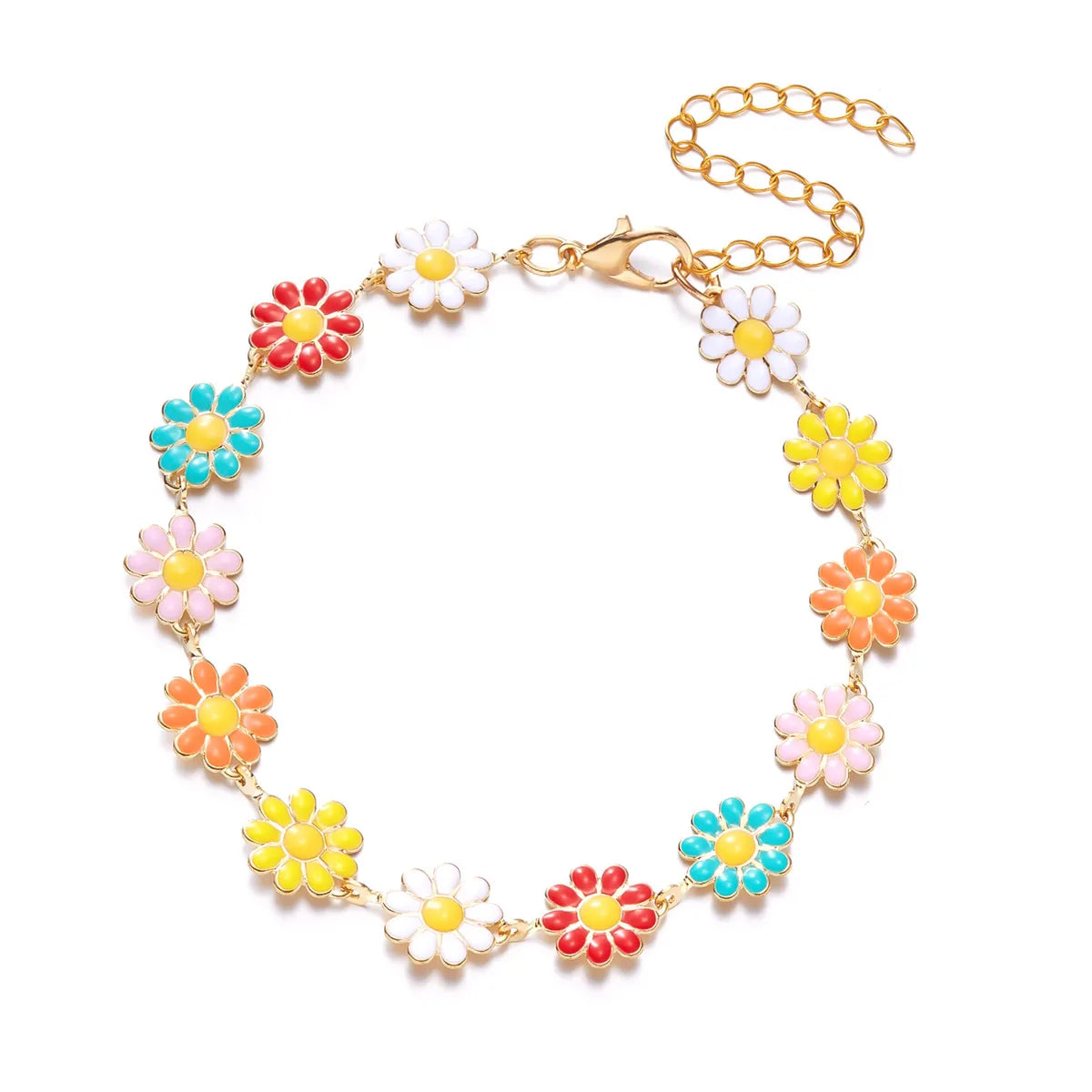 Colorful Little Daisy Bracelet