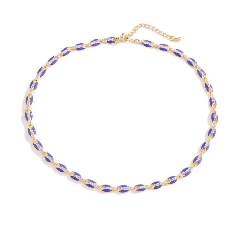 Dark Blue Necklace 40cm