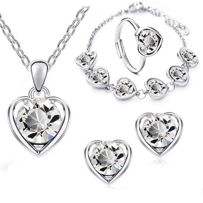 Four-Piece Set (Silver White)