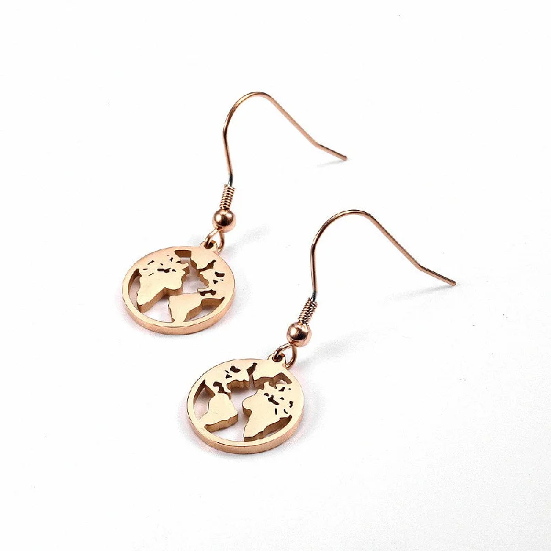 Le3339 Rose Gold Earrings