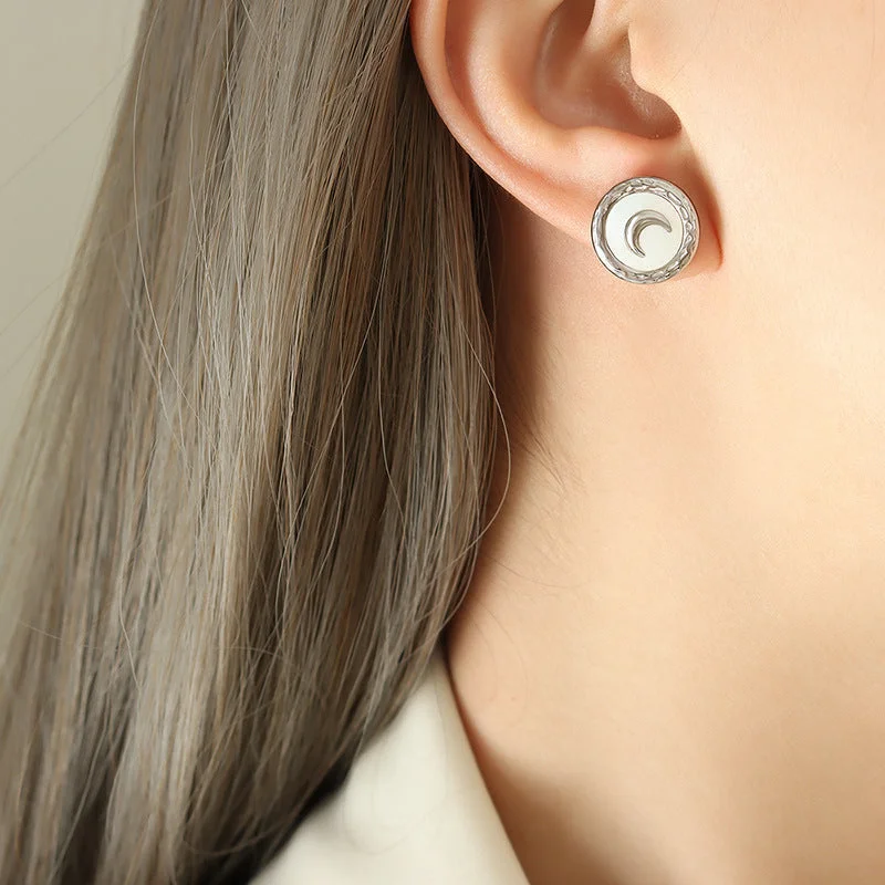 F318-Steel Earrings