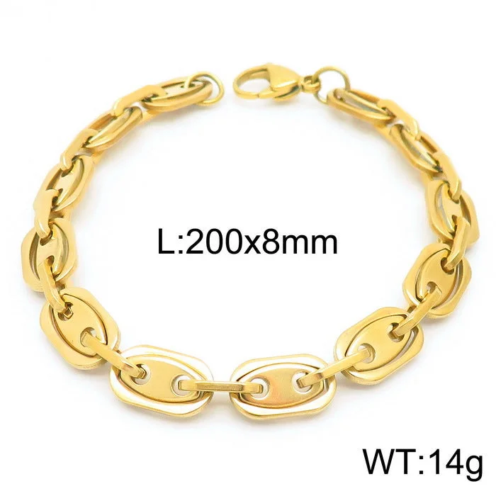 B Gold Bracelet