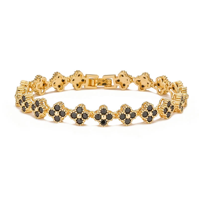 Gold Black Diamond Bracelet 1