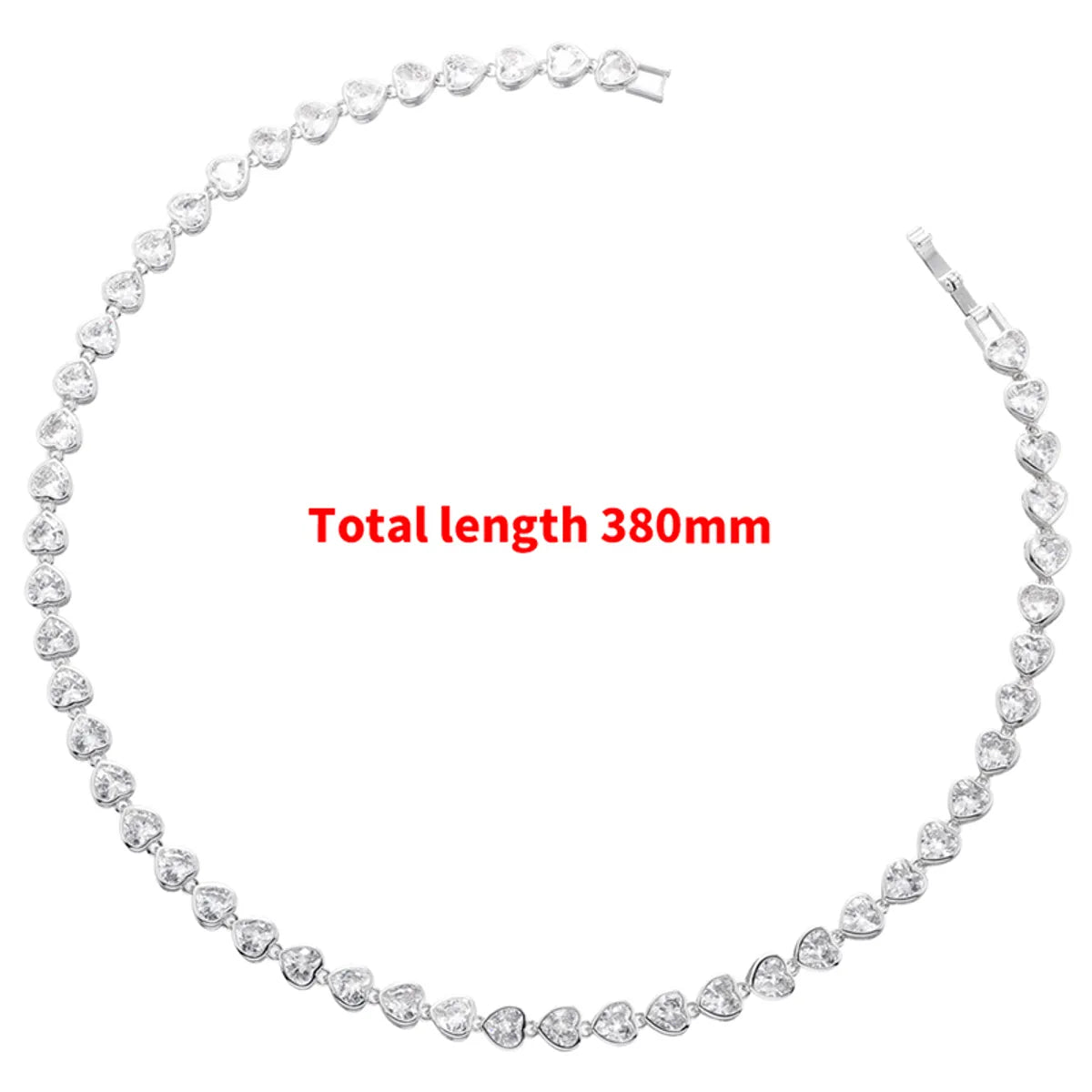 White Gold Color White Diamond Necklace