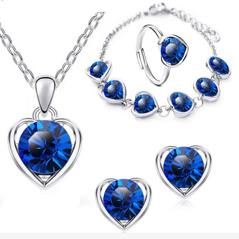 Four-Piece Set (Silver Blue)