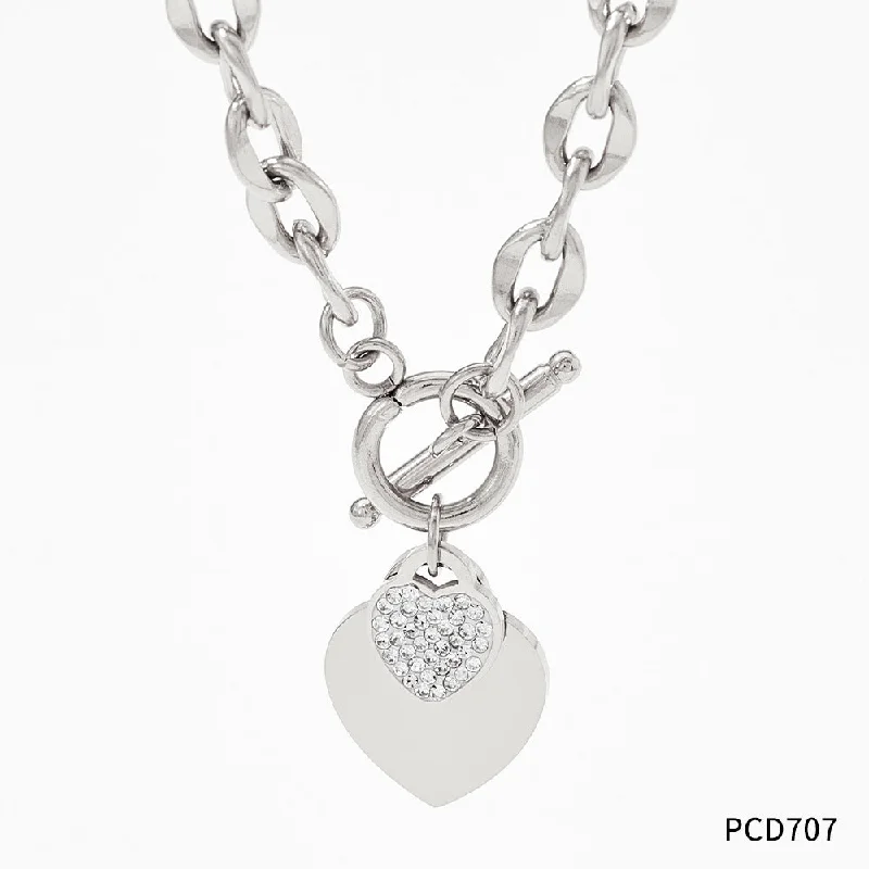 Pcd707 White Gold Necklace