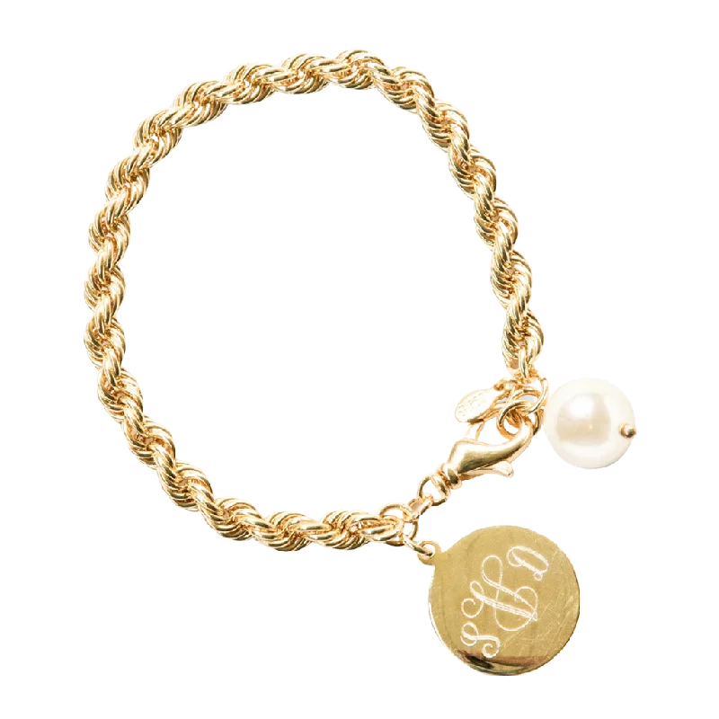 women's bracelets with adjustable closure -Oceana Monogram Bracelet