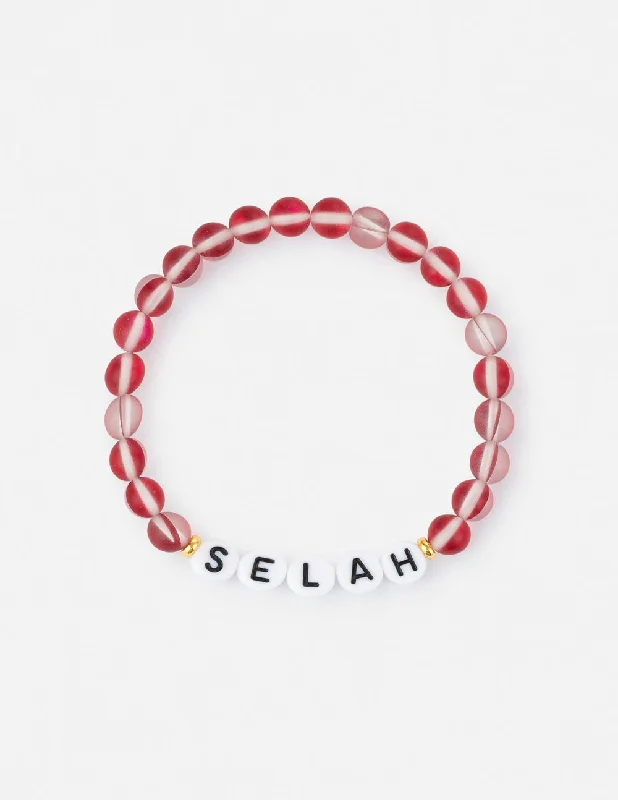 women's bracelets with minimalist bangles -Selah Letter Bracelet