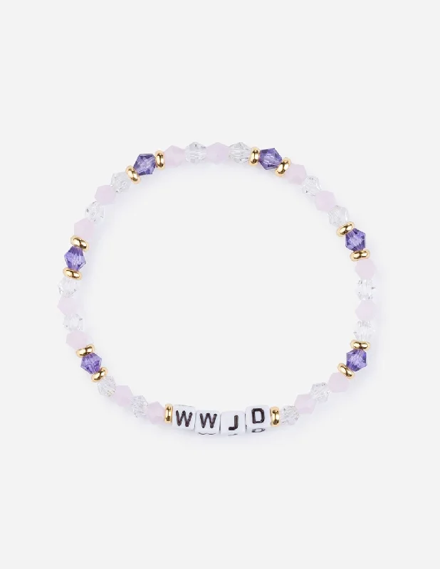 women's bracelets gold -WWJD Letter Bracelet