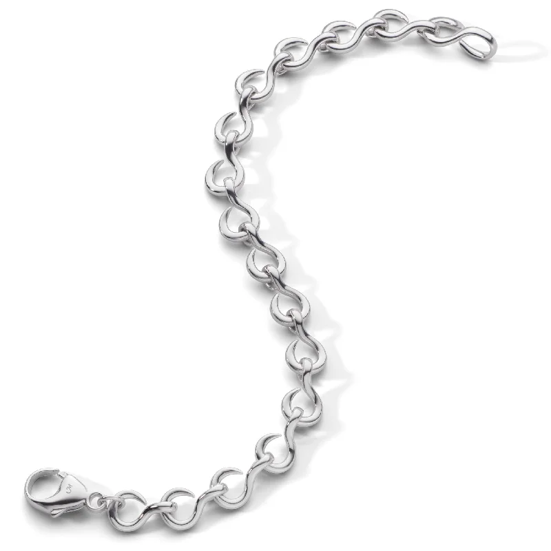 women's bracelets with rhinestone embellishments -"The Twist" Petite Infinity Bracelet