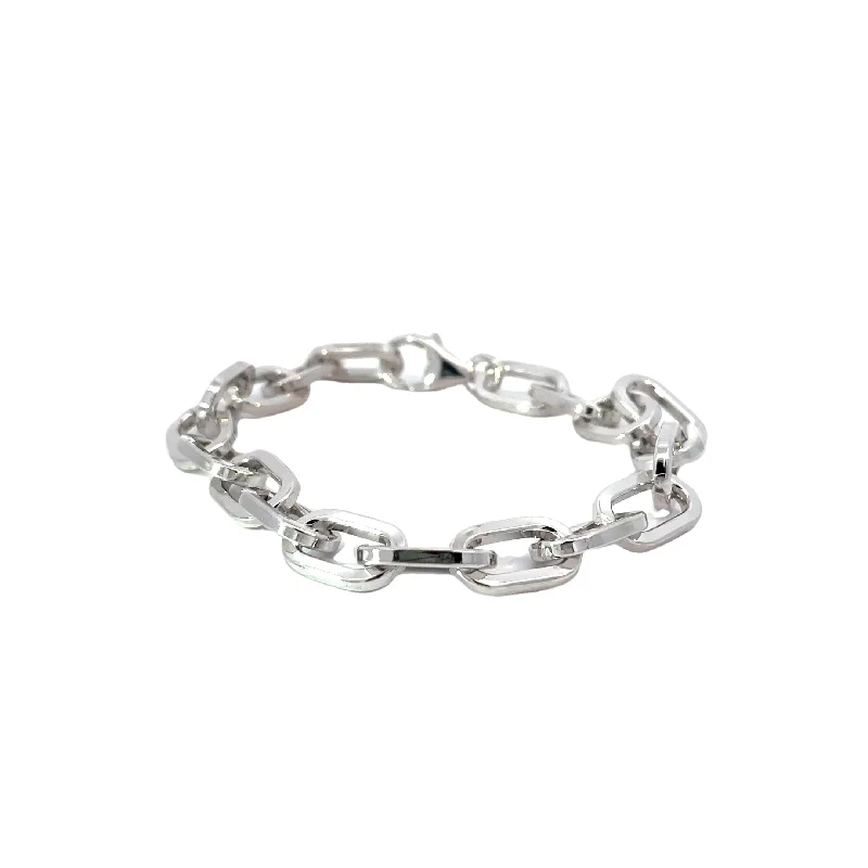 women's bracelets with infinity symbol -Sterling Silver Heavy Paperclip Bracelet