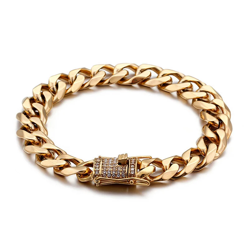 Golden Tape Diamond Bracelet KB95833-K