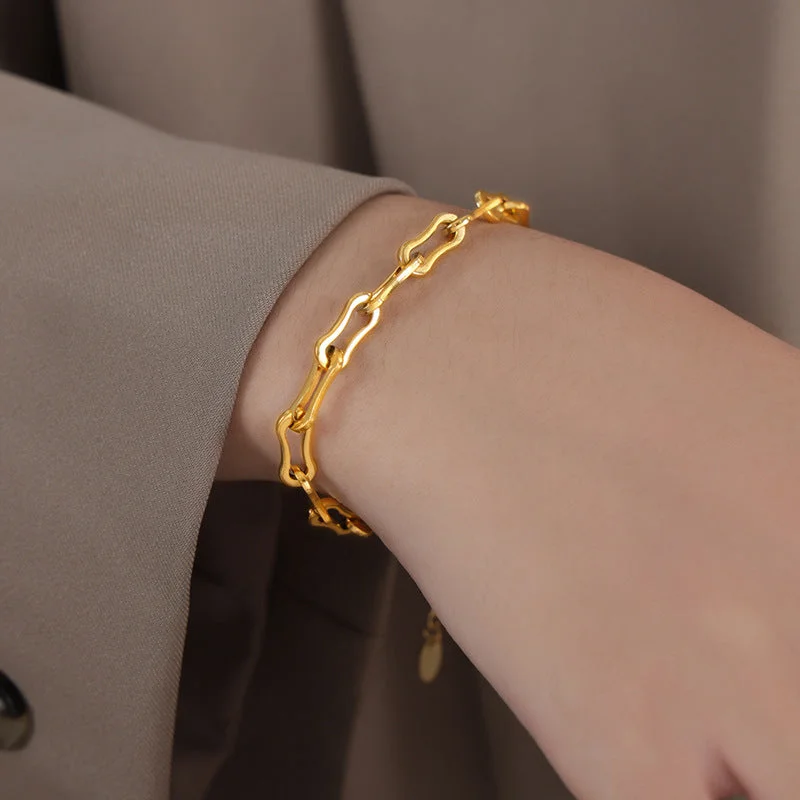 Gold Bracelet-15 5cm