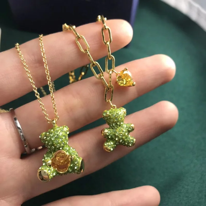 Green Bear Necklace