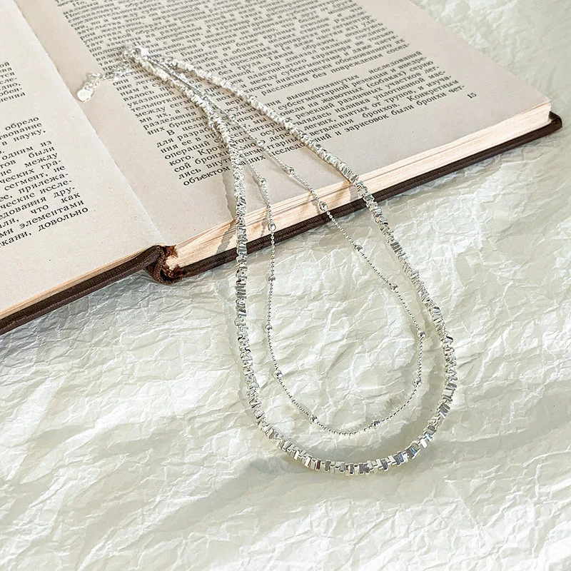 Double-Layer Bean Chain Necklace