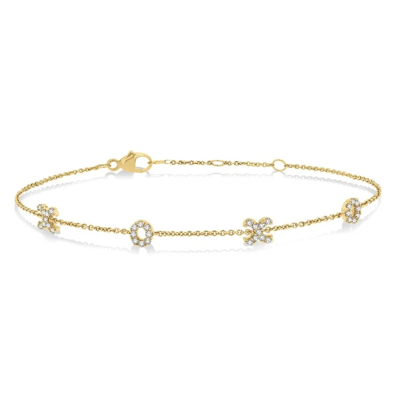 women's bracelets with pearl accents -Diamond Bracelet