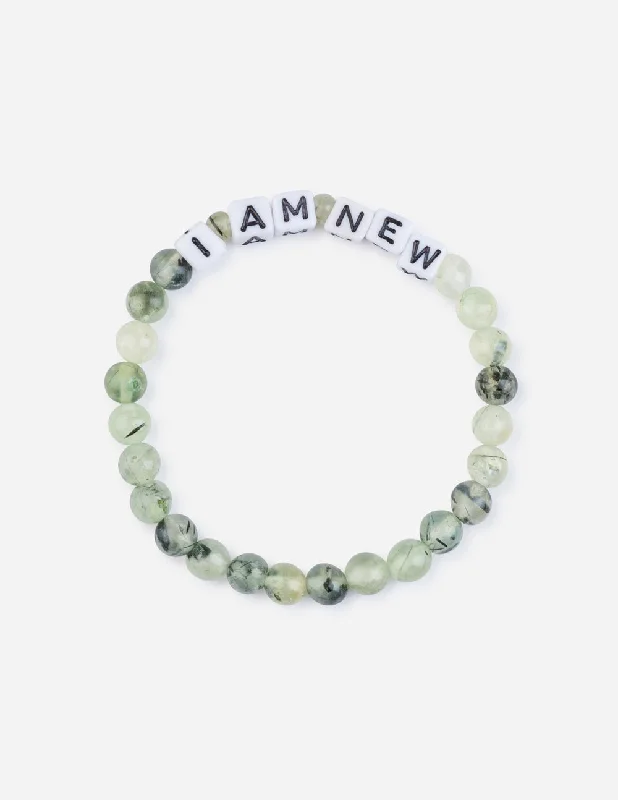 women's bracelets silver -I Am New Letter Bracelet