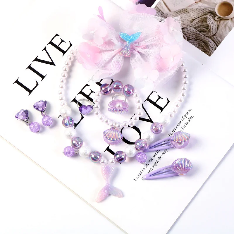 Light Purple Fishtail 8-Piece Set [Cardboard Packaging]]