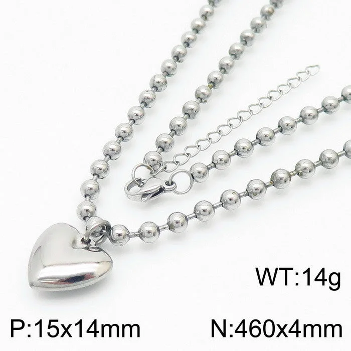 Steel Necklace Kn234412-Z