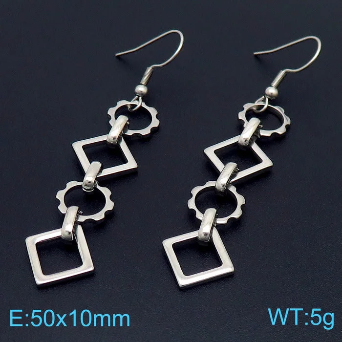 Steel Earrings Ke103510-Z