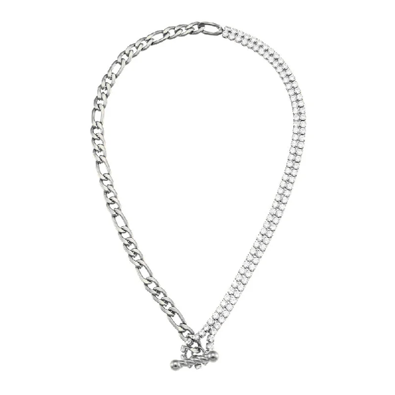 Necklace-Silver White