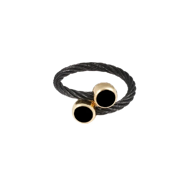 Black Black Circle Ring