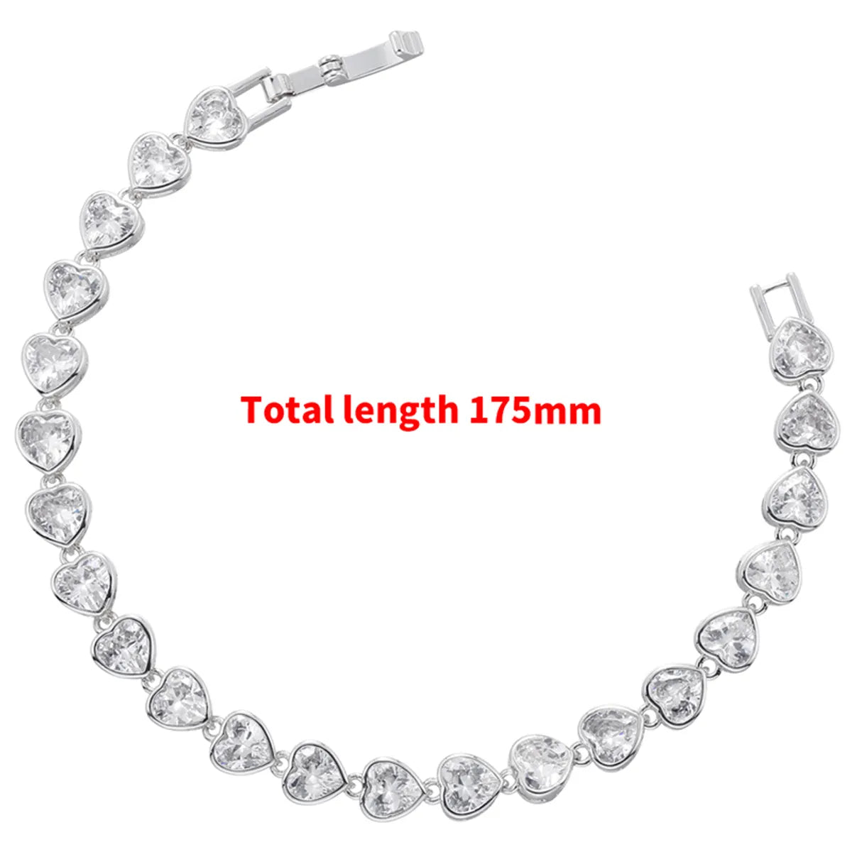 White Gold Color White Diamond Bracelet