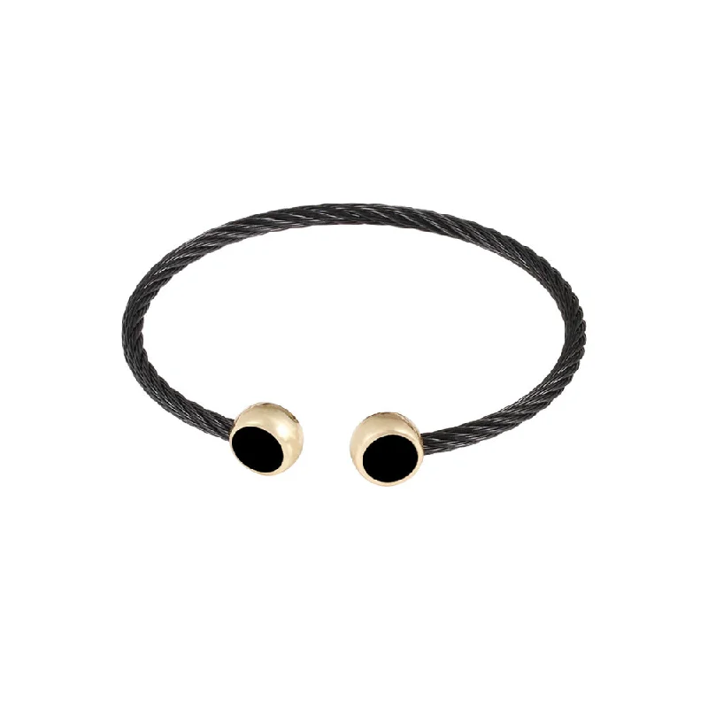 Black Black Circle Bracelet