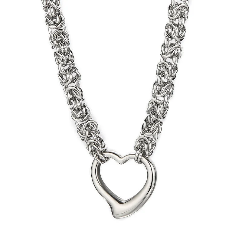 Steel Necklace Kn24631-Z