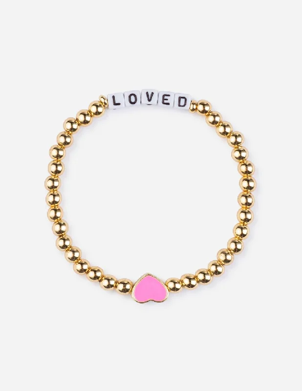 women's bracelets with adjustable closure -Loved Letter Bracelet