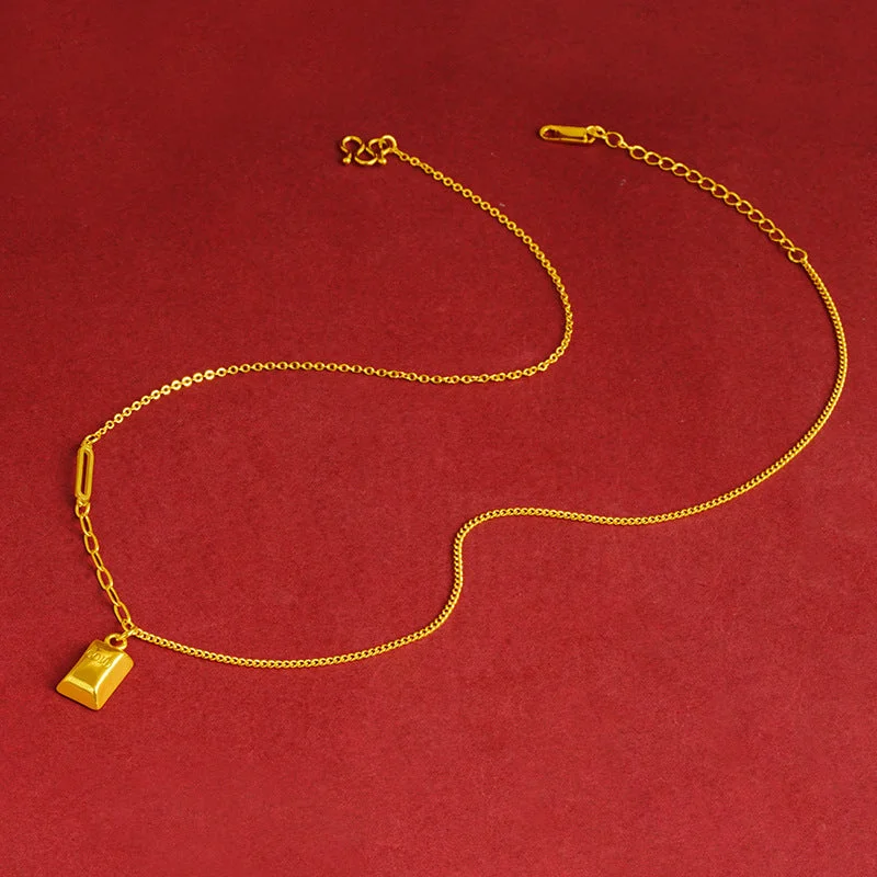 X2117 Small Gold Bar-Necklace-1