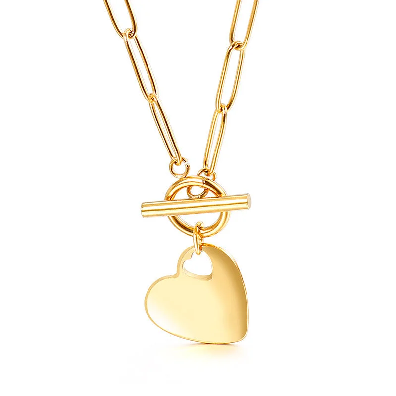 Gold Necklace KN115155-Z